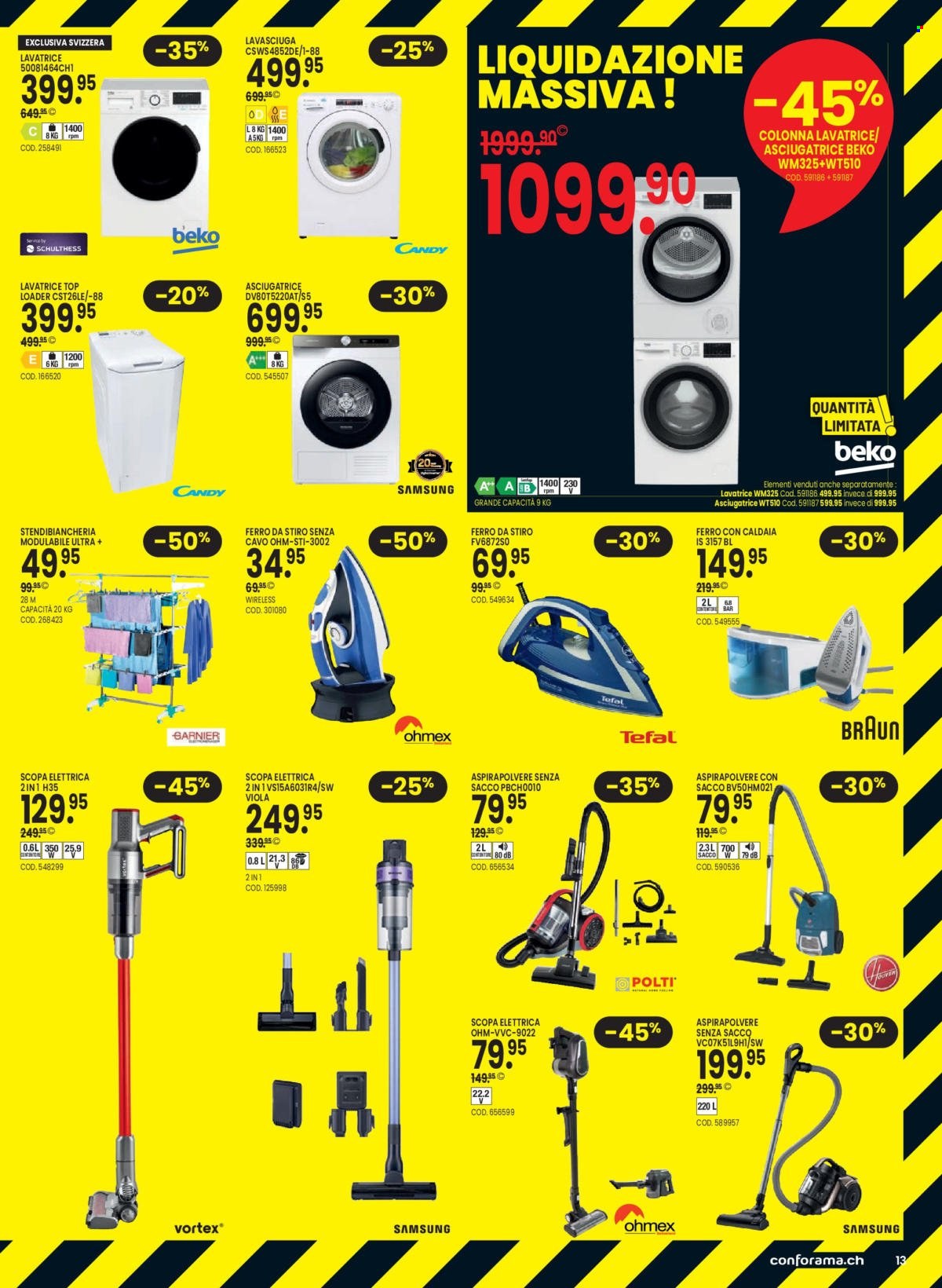 Volantino Conforama - 18.7.2023 - 31.7.2023. Pagina 13