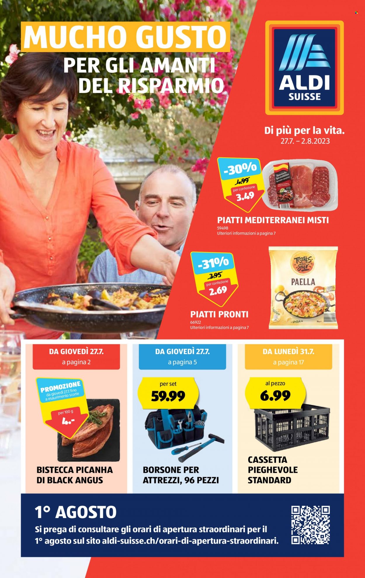 Volantino Aldi - 27.7.2023 - 2.8.2023. Pagina 1