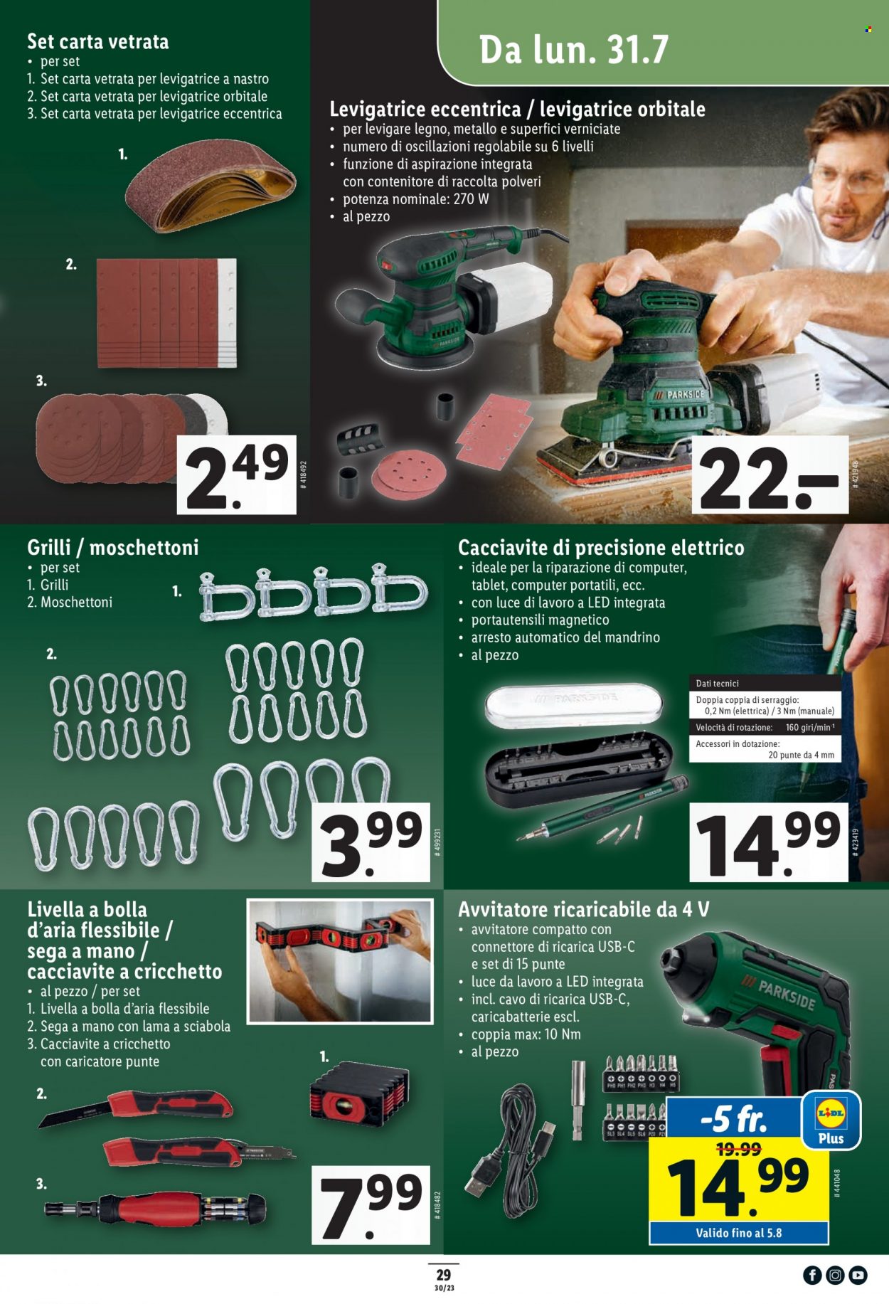 Volantino Lidl - 27.7.2023 - 2.8.2023. Pagina 29