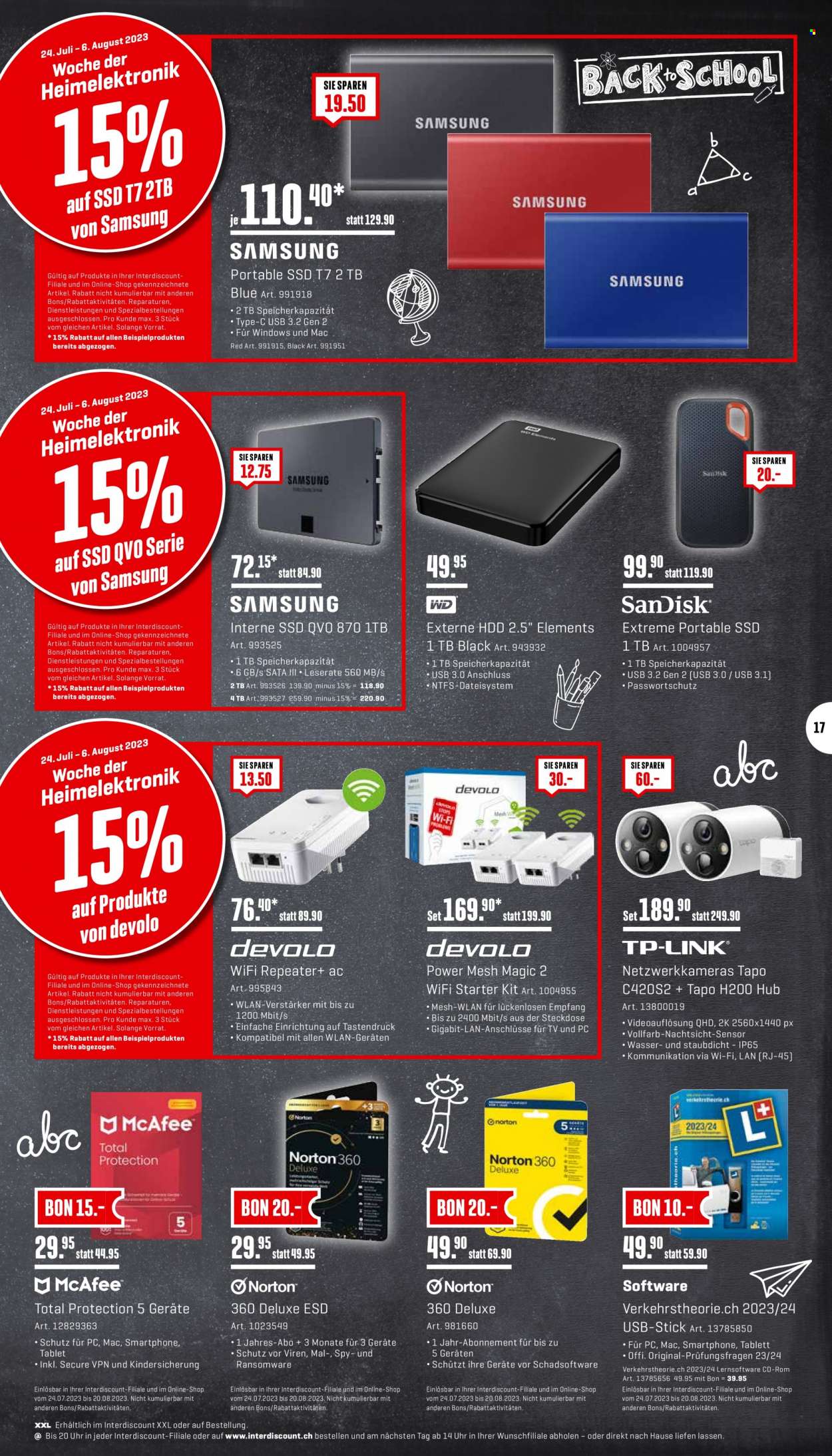 Catalogue Interdiscount - 24.7.2023 - 6.8.2023. Page 17