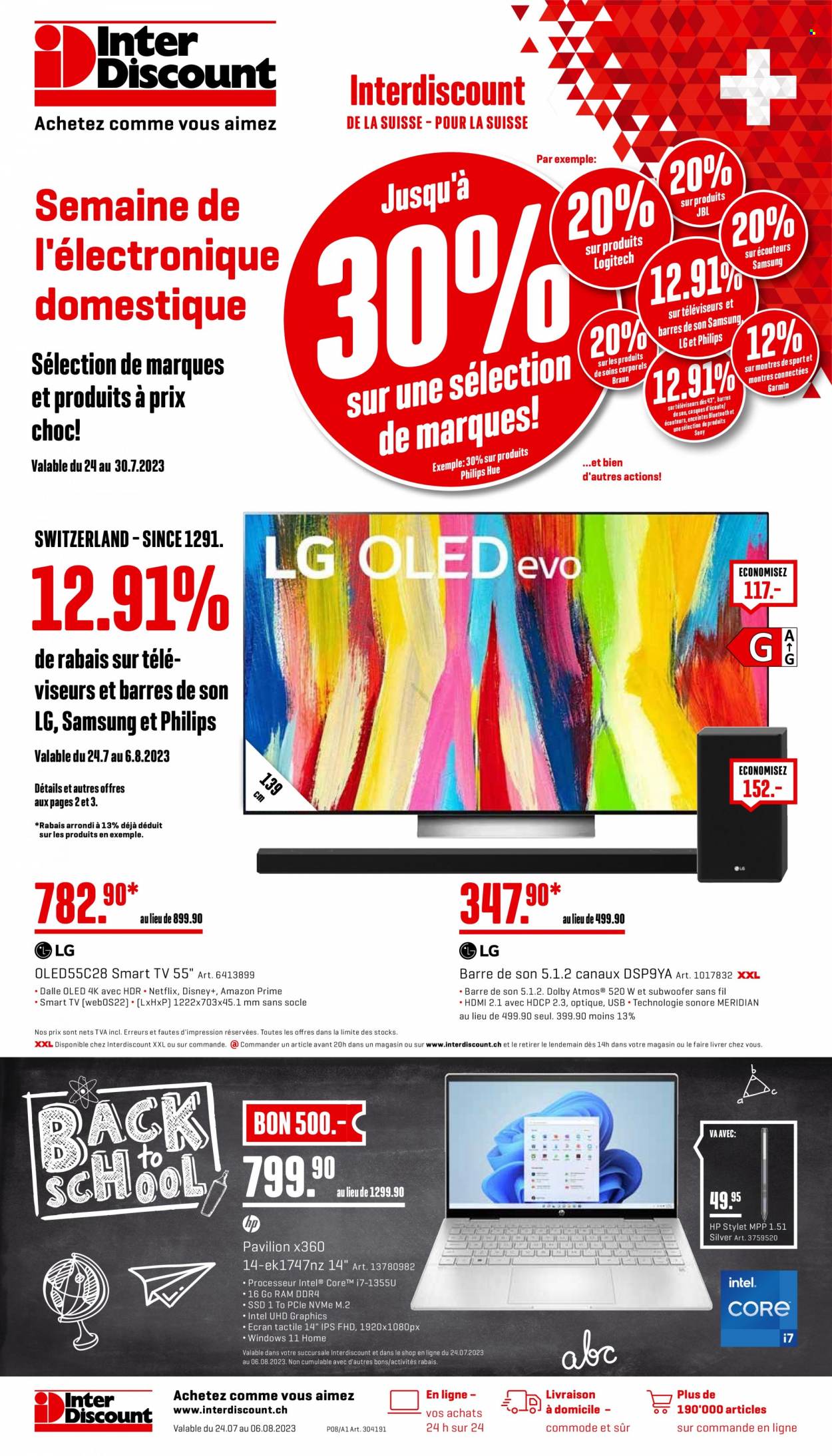 Catalogue Interdiscount - 24.7.2023 - 6.8.2023. Page 1