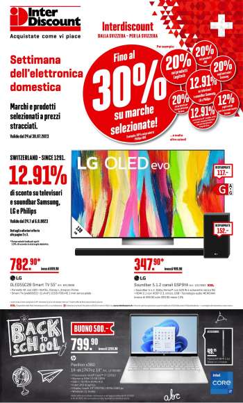 Volantino Interdiscount - 24.7.2023 - 6.8.2023.
