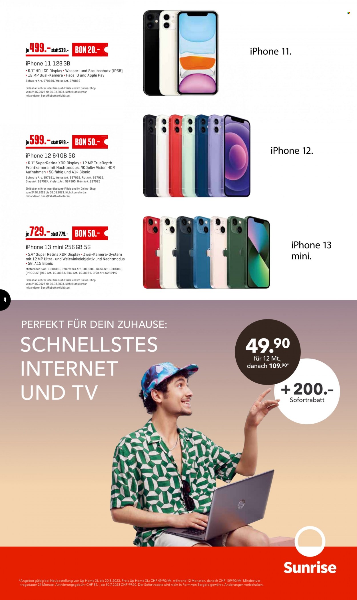 Prospekt Interdiscount - 24.7.2023 - 6.8.2023. Seite 4