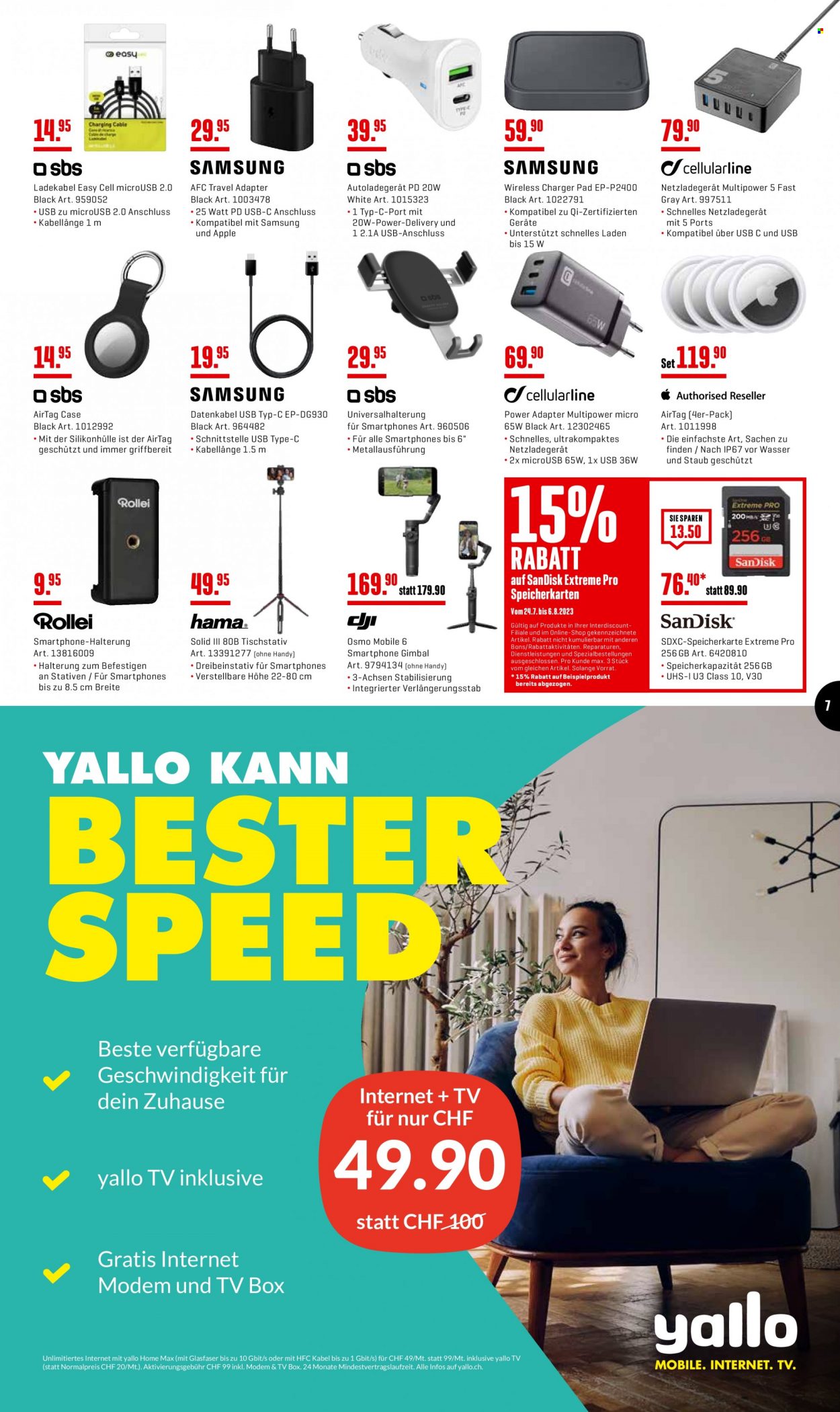 Prospekt Interdiscount - 24.7.2023 - 6.8.2023. Seite 7