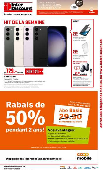 Volantino Interdiscount - 24.7.2023 - 6.8.2023.