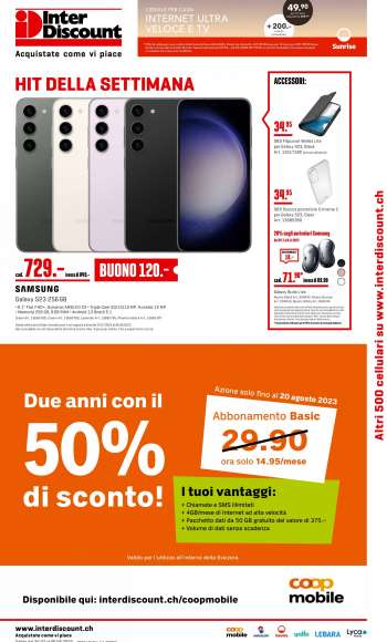 Prospekte Interdiscount - 24.7.2023 - 6.8.2023.