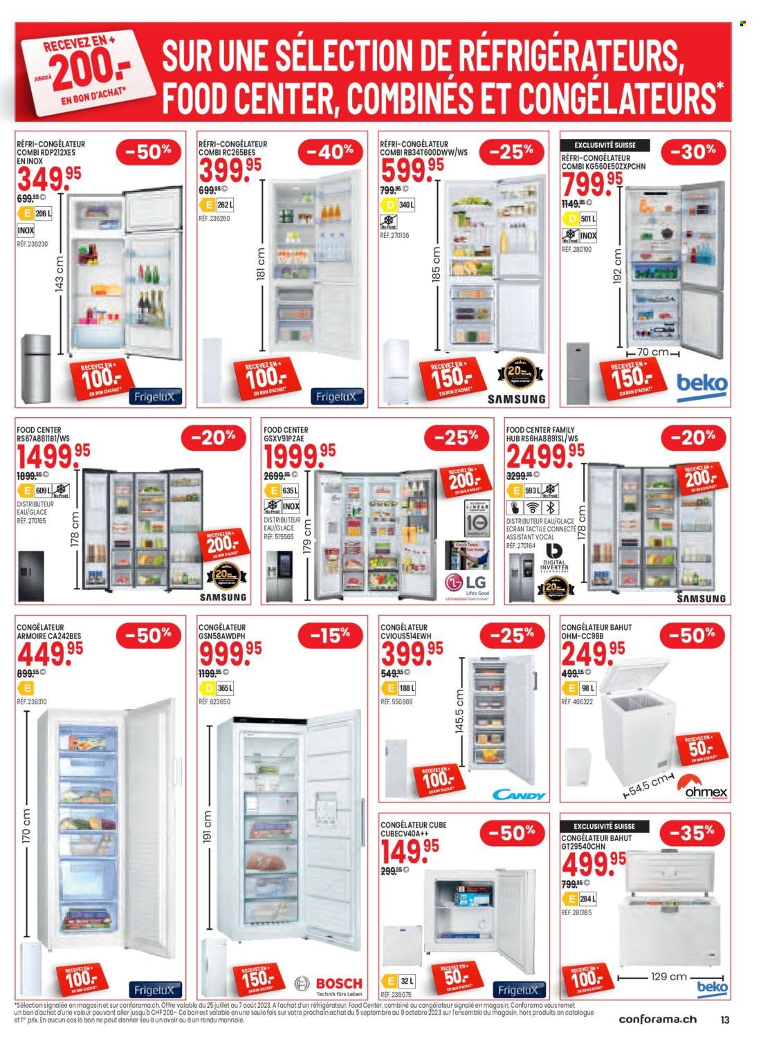 Volantino Conforama - 25.7.2023 - 7.8.2023. Pagina 13