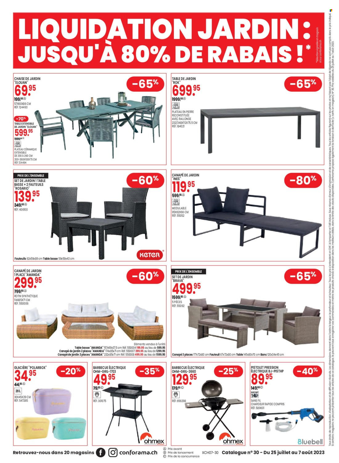 Volantino Conforama - 25.7.2023 - 7.8.2023. Pagina 16