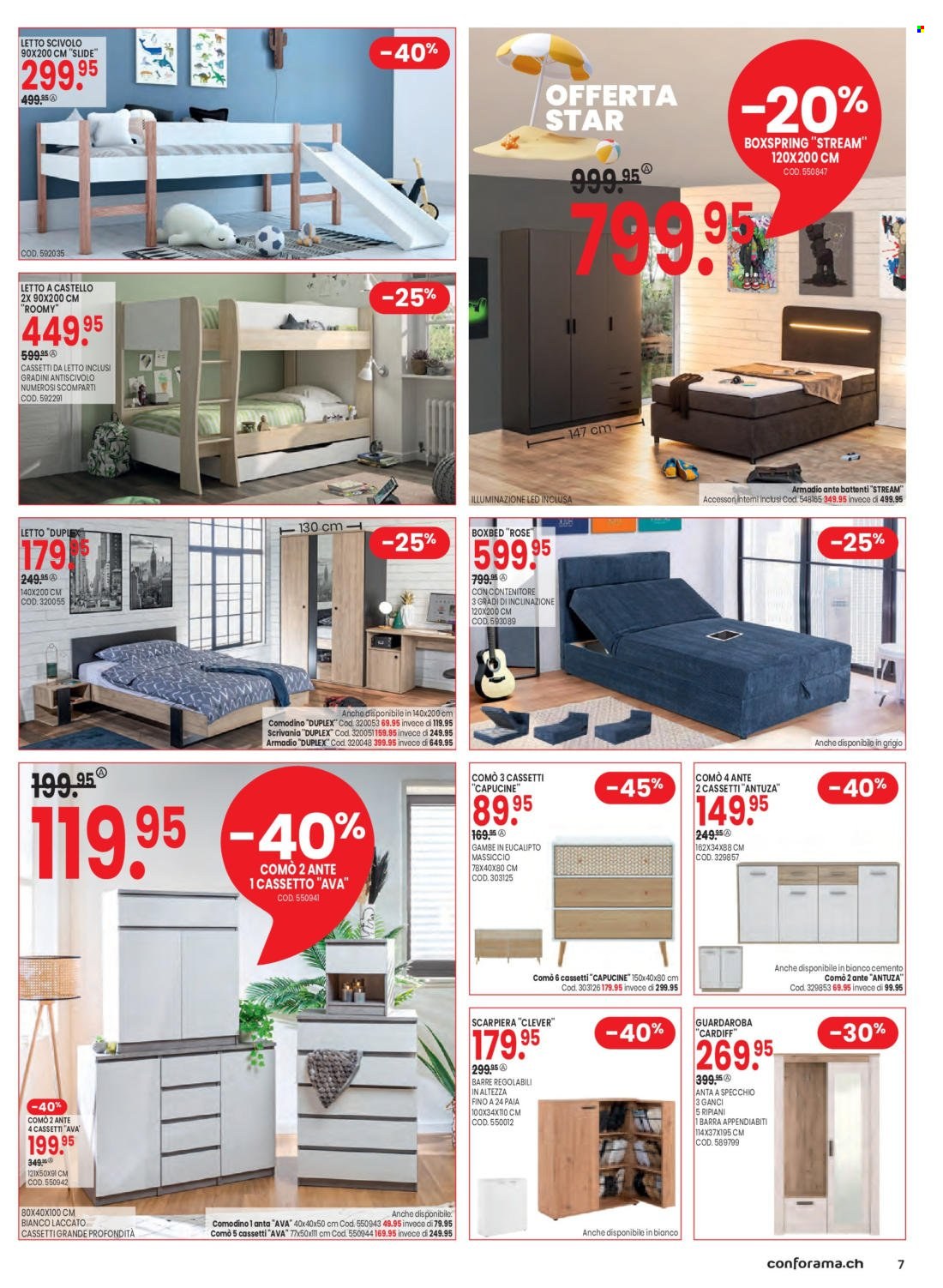 Volantino Conforama - 25.7.2023 - 7.8.2023. Pagina 7