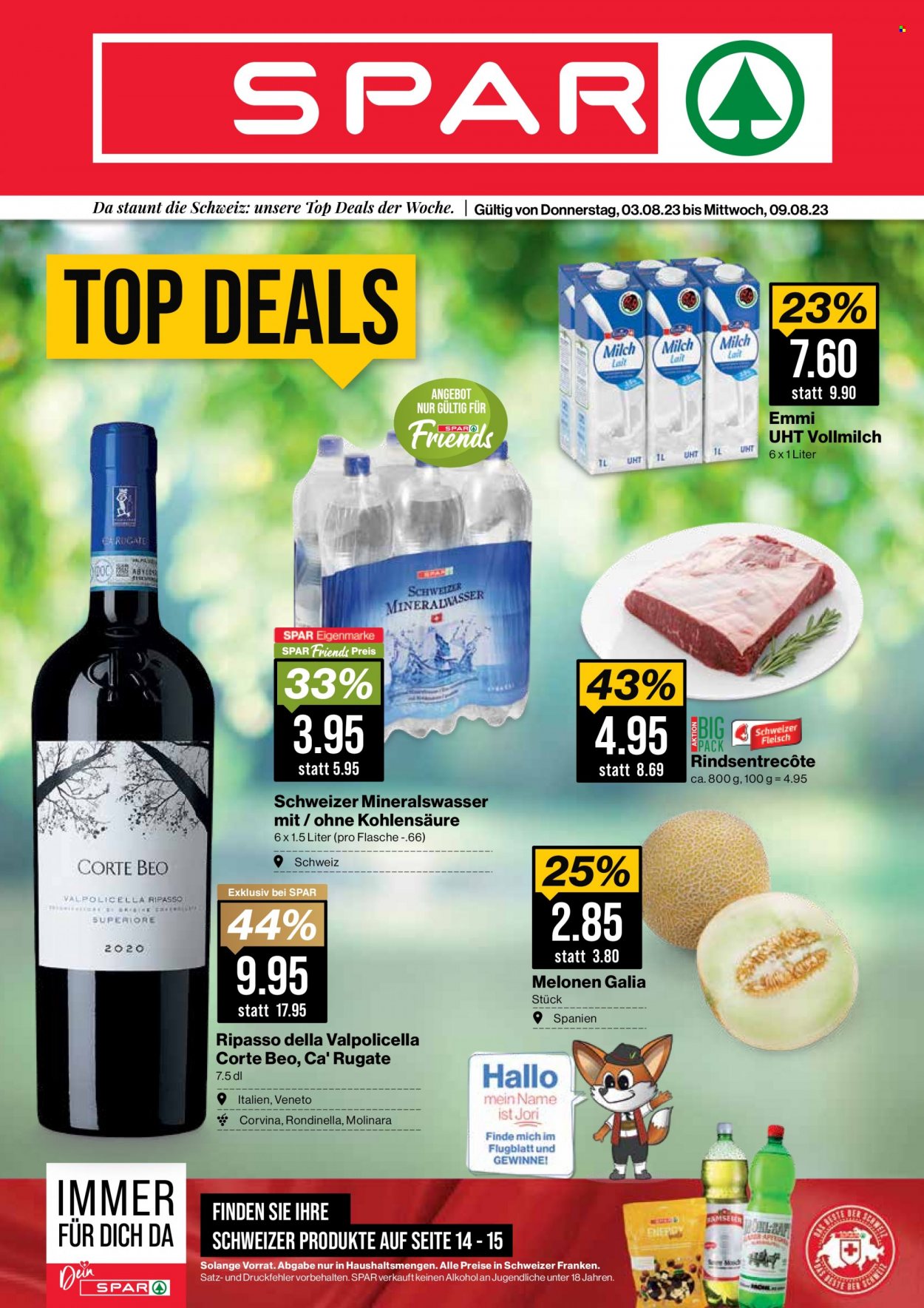 Volantino SPAR - 3.8.2023 - 9.8.2023. Pagina 1