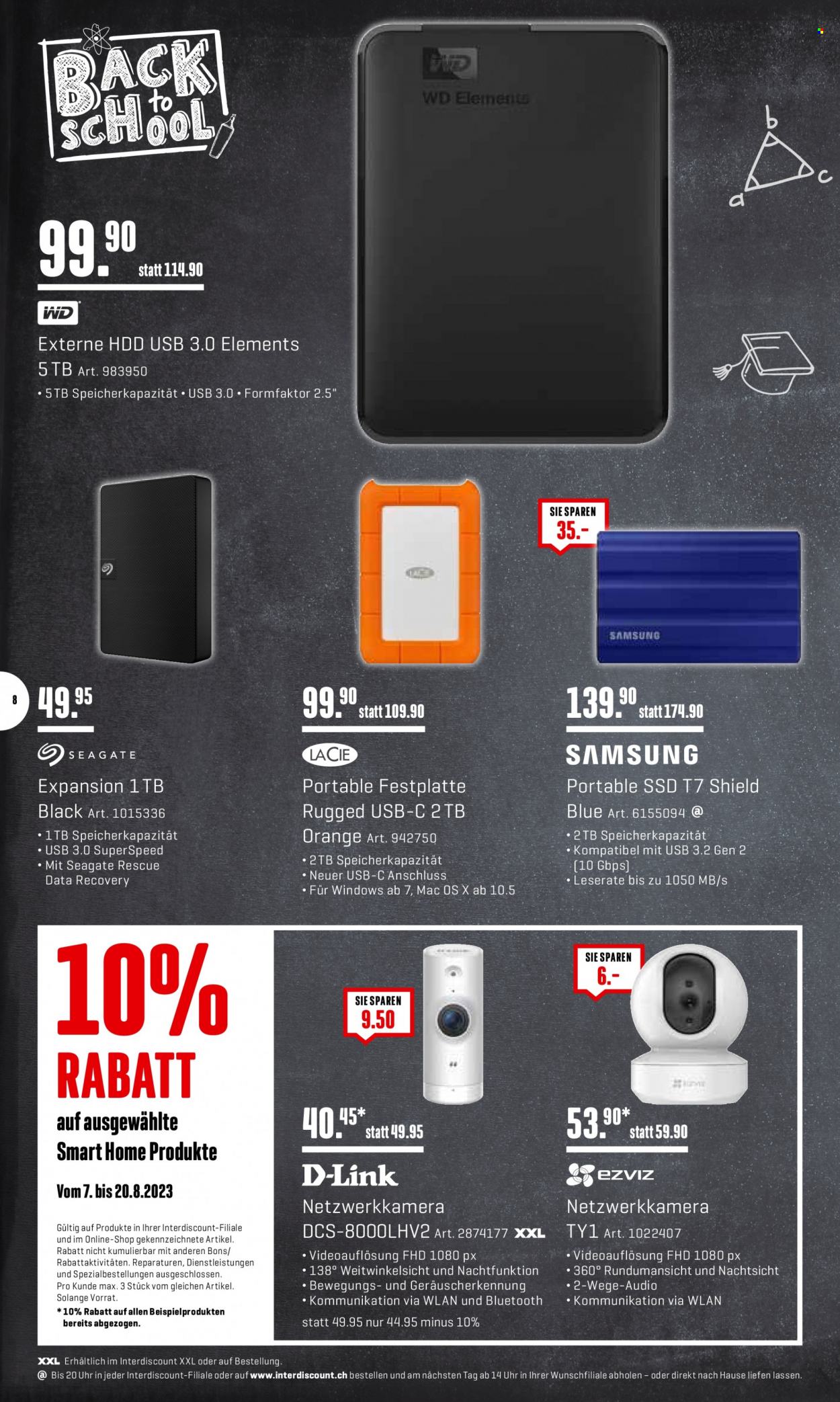 Prospekt Interdiscount - 7.8.2023 - 20.8.2023. Seite 8