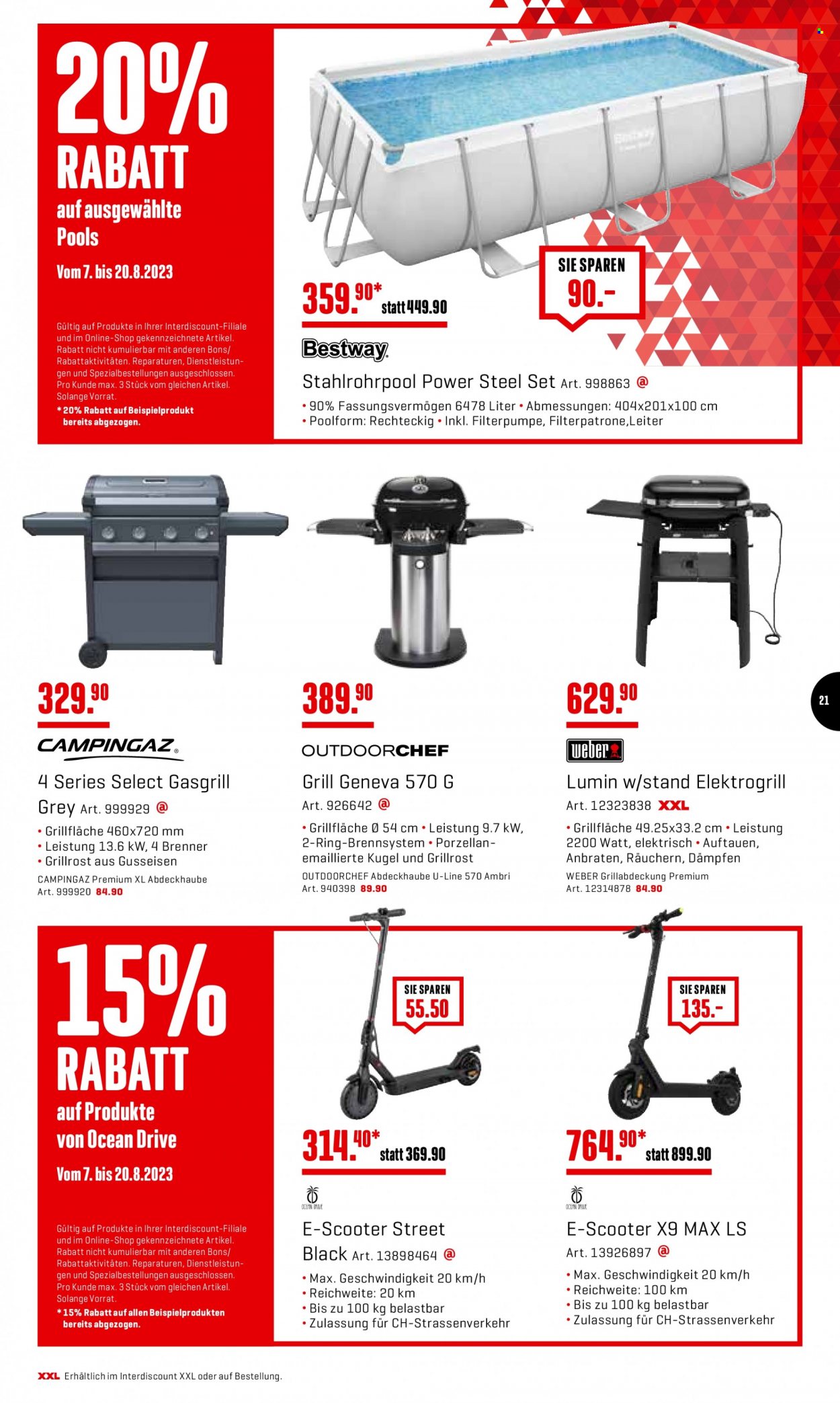 Prospekt Interdiscount - 7.8.2023 - 20.8.2023. Seite 21