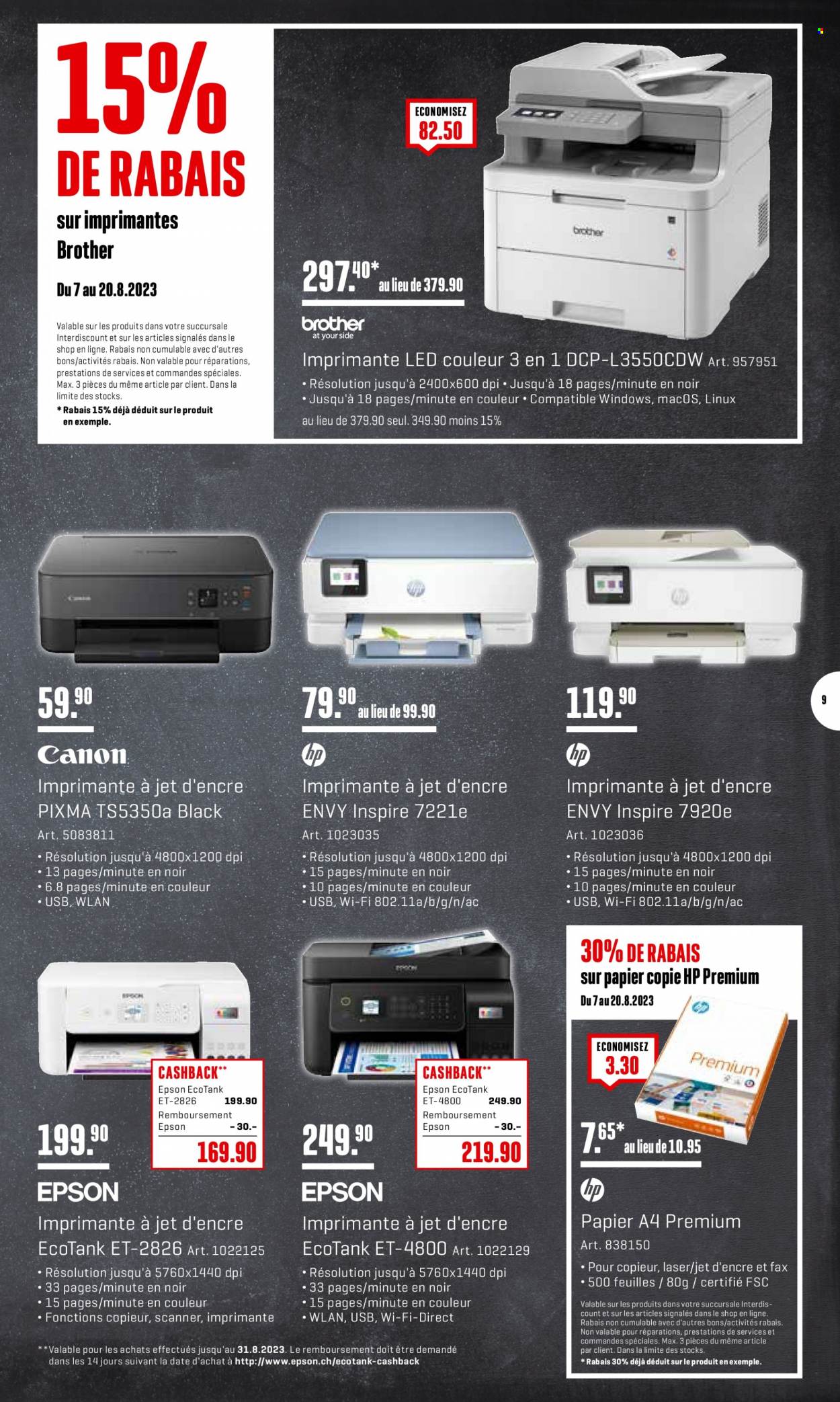 Volantino Interdiscount - 7.8.2023 - 20.8.2023. Pagina 9
