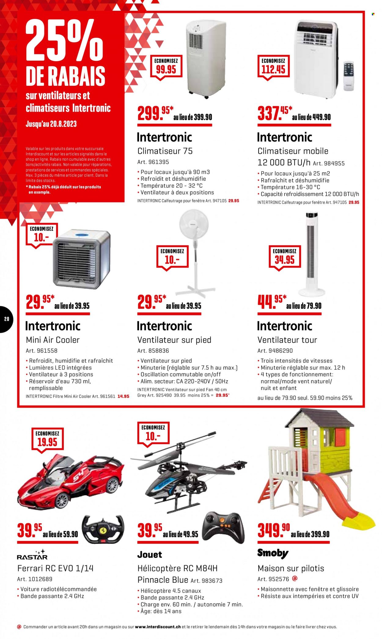 Volantino Interdiscount - 7.8.2023 - 20.8.2023. Pagina 20