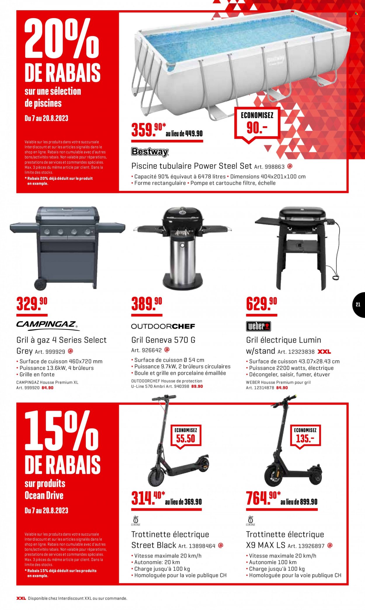 Volantino Interdiscount - 7.8.2023 - 20.8.2023. Pagina 21