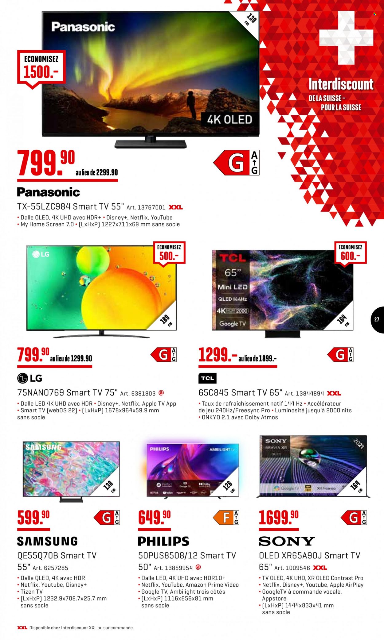 Volantino Interdiscount - 7.8.2023 - 20.8.2023. Pagina 27