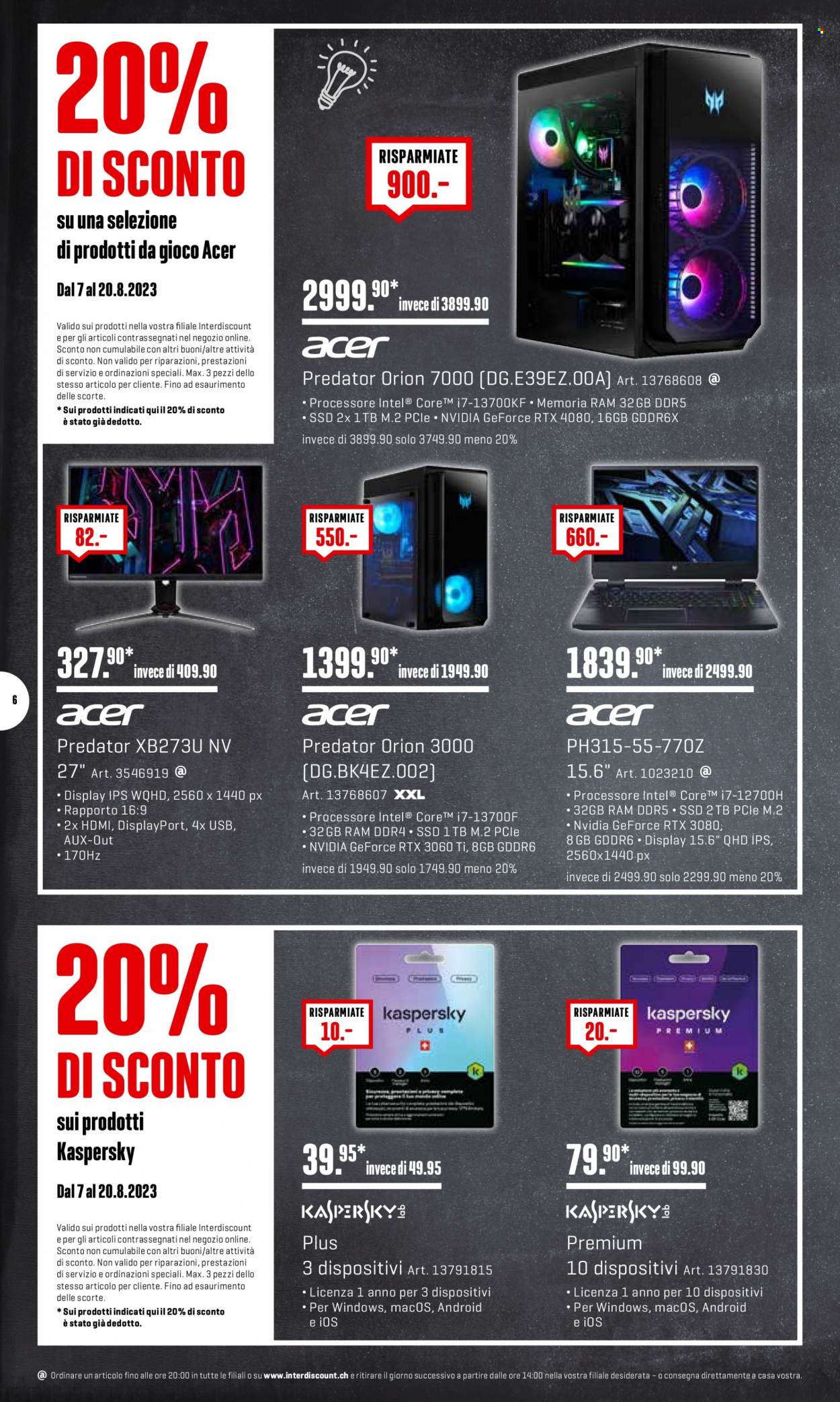 Prospekt Interdiscount - 7.8.2023 - 20.8.2023. Seite 6