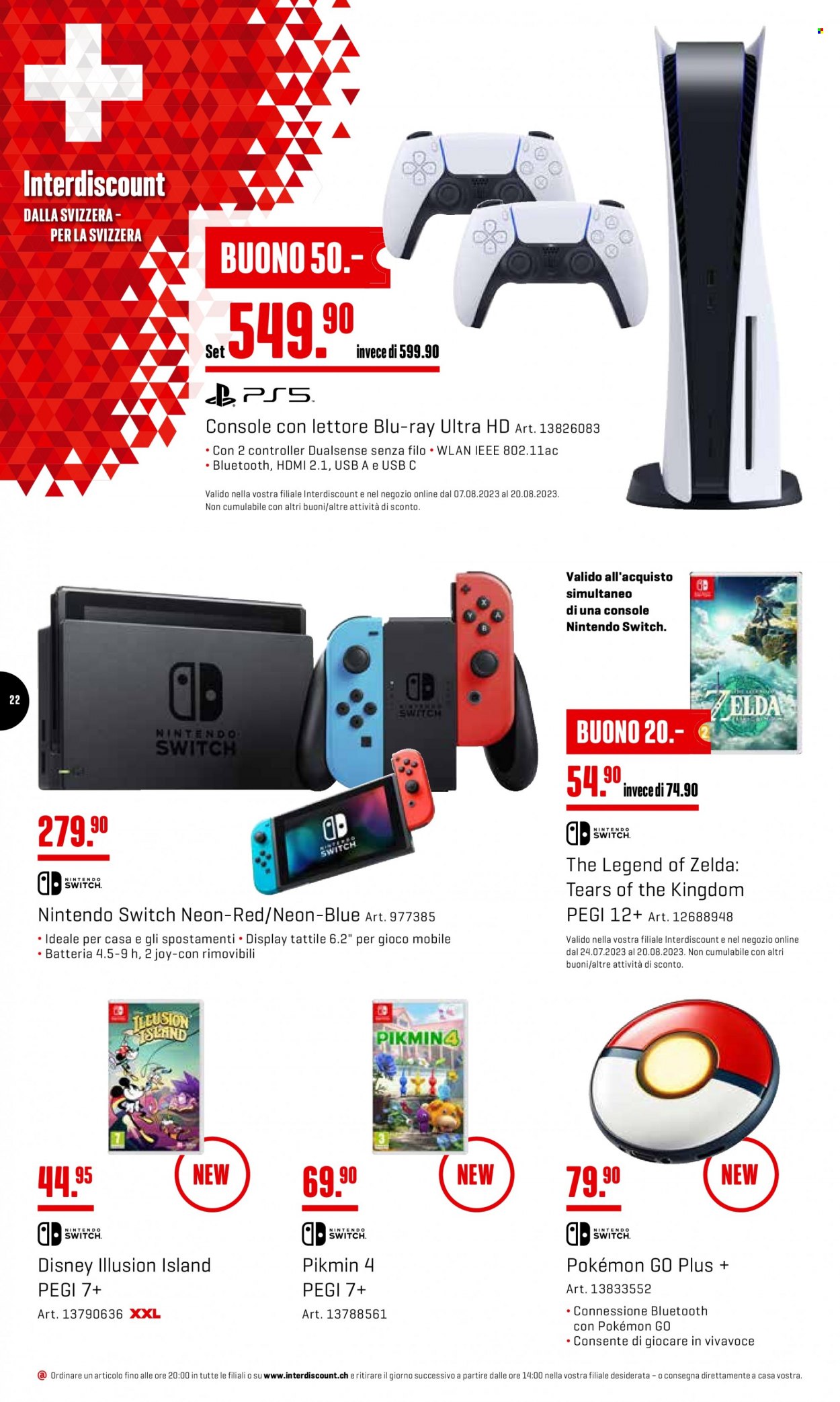 Prospekt Interdiscount - 7.8.2023 - 20.8.2023. Seite 22