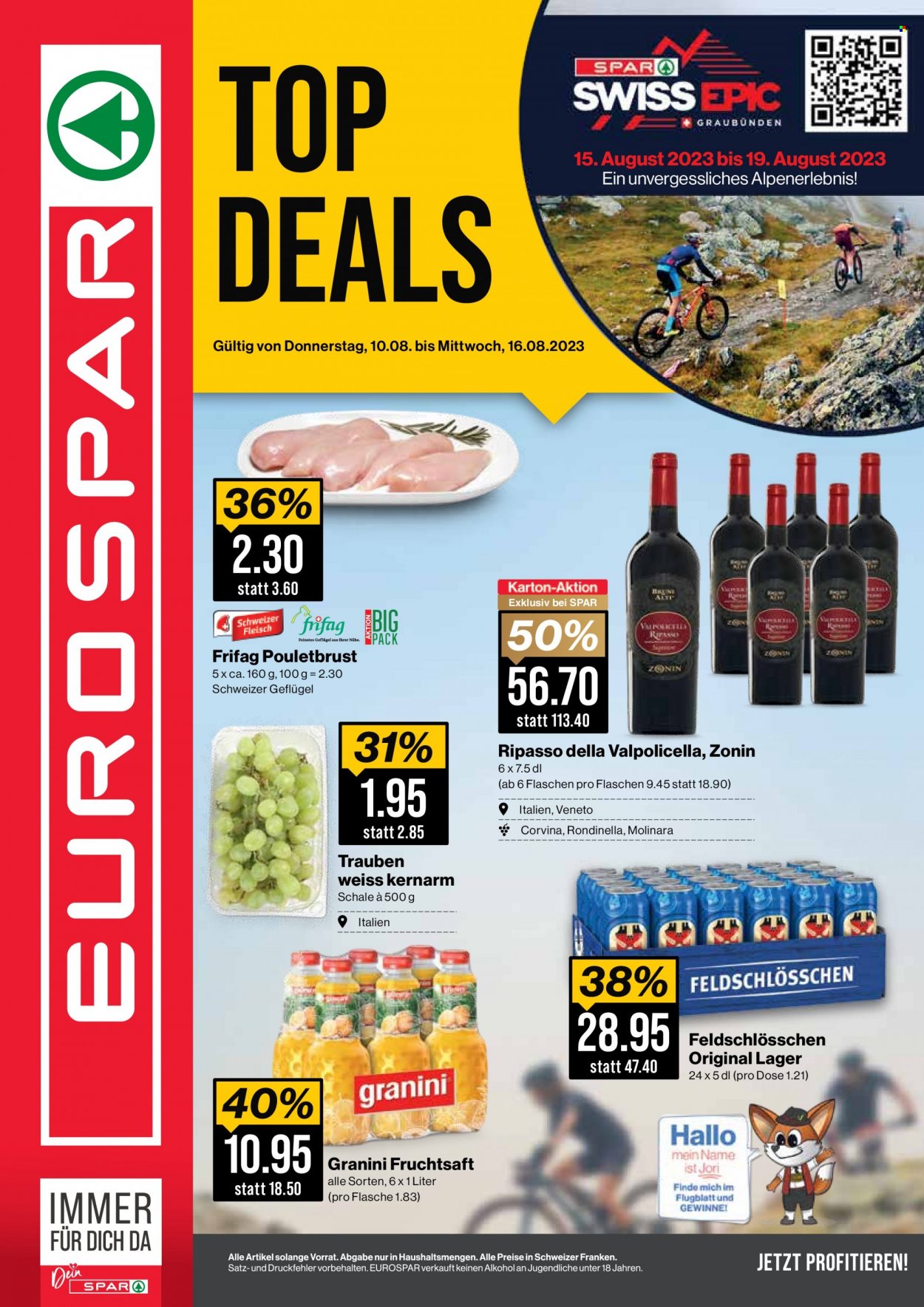 Volantino SPAR - 10.8.2023 - 16.8.2023. Pagina 1