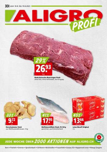 Prospekte ALIGRO - 14.8.2023 - 19.8.2023.
