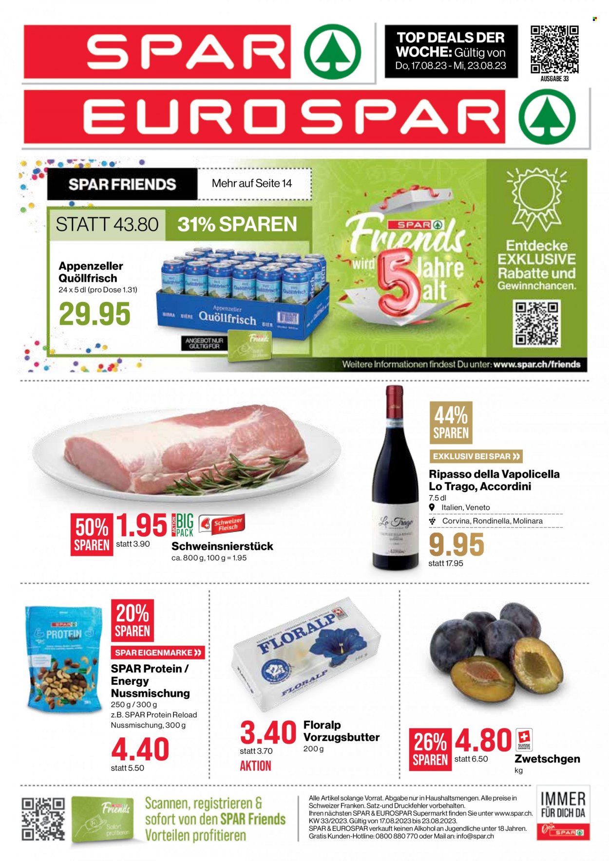 Volantino SPAR - 17.8.2023 - 23.8.2023. Pagina 1
