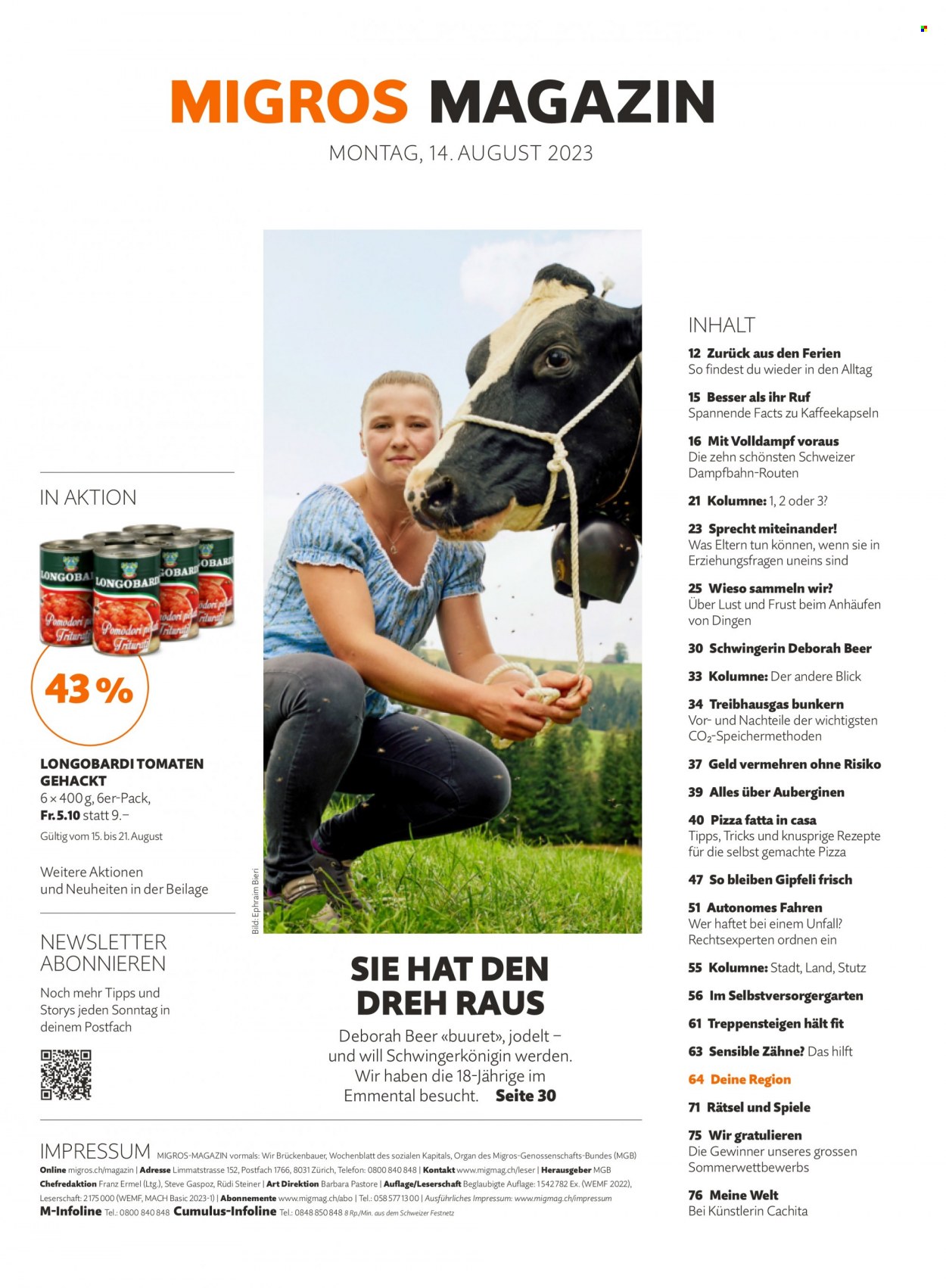 Prospekt Migros - 14.8.2023 - 20.8.2023. Seite 11