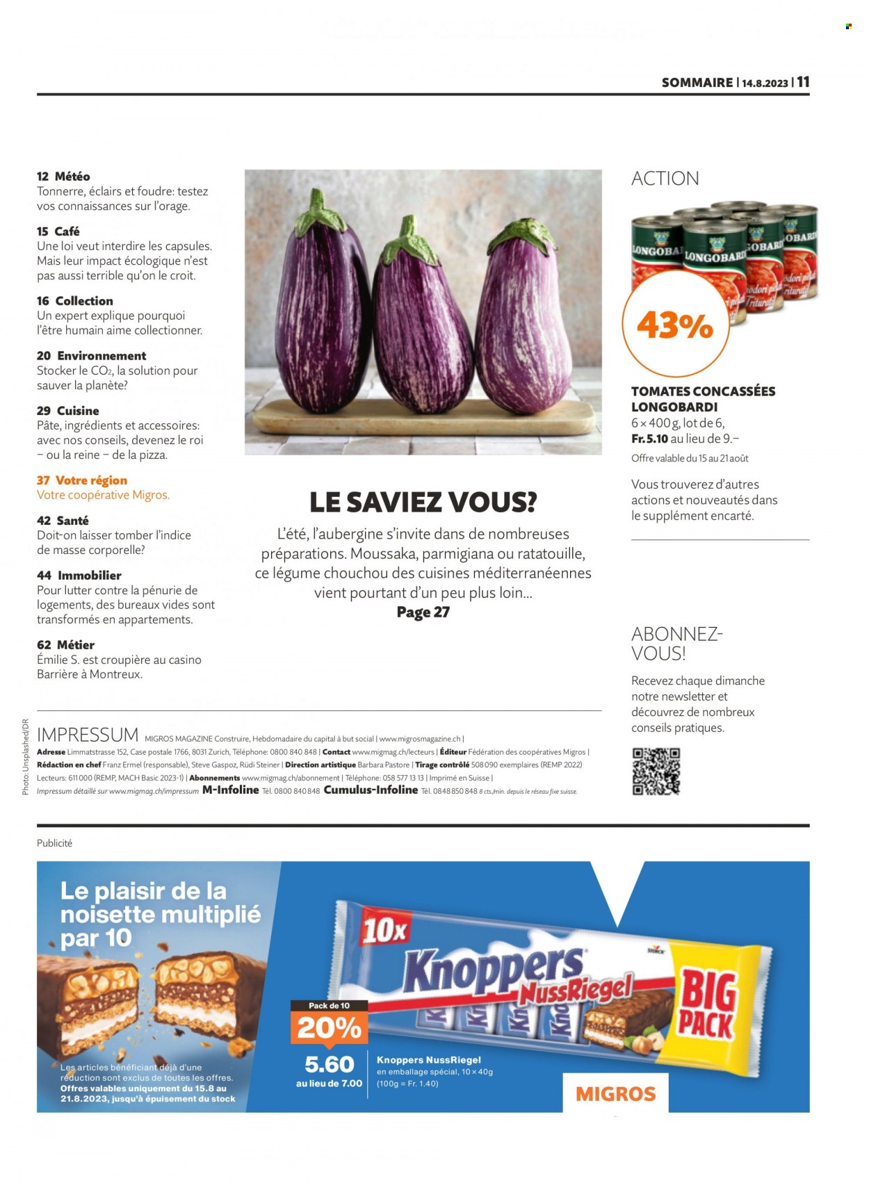 Volantino Migros - 14.8.2023 - 20.8.2023. Pagina 11