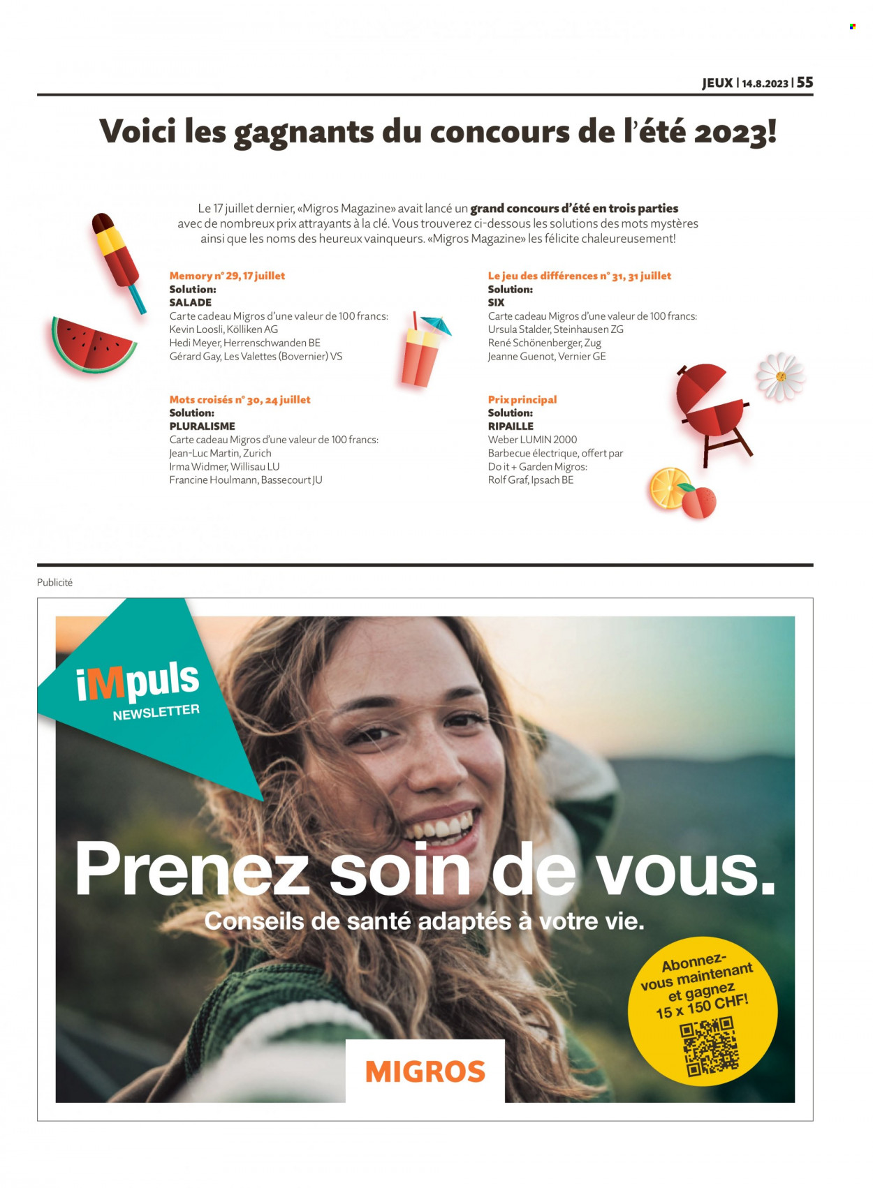Volantino Migros - 14.8.2023 - 20.8.2023. Pagina 55