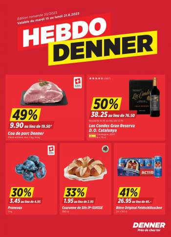 Catalogue Denner - 15.8.2023 - 21.8.2023.