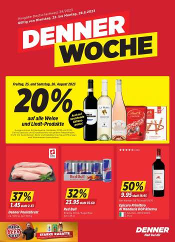 Prospekte Denner - 22.8.2023 - 28.8.2023.
