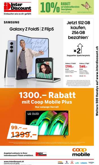 Prospekte Interdiscount - 21.8.2023 - 3.9.2023.