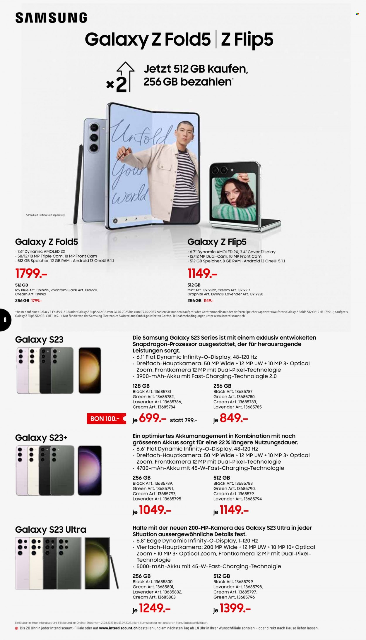 Volantino Interdiscount - 21.8.2023 - 3.9.2023. Pagina 6