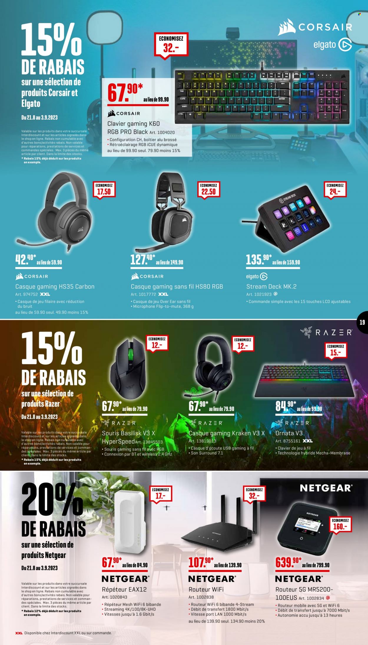Prospekt Interdiscount - 21.8.2023 - 3.9.2023. Seite 19