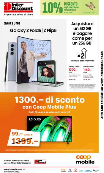 Volantino Interdiscount - 21.8.2023 - 3.9.2023.