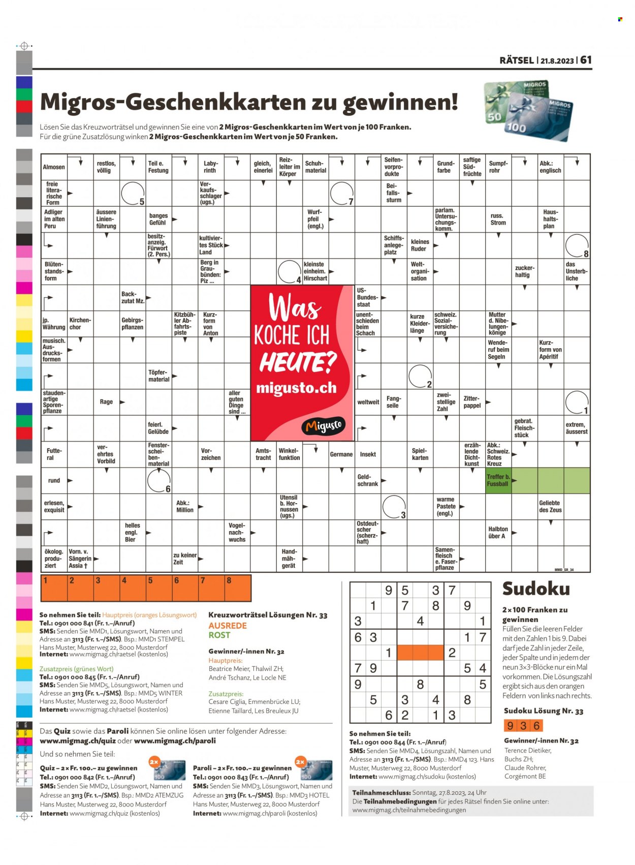 Volantino Migros - 21.8.2023 - 27.8.2023. Pagina 61