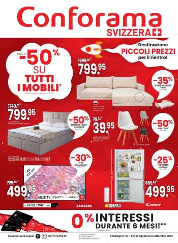 Catalogue Conforama - 22.8.2023 - 4.9.2023.