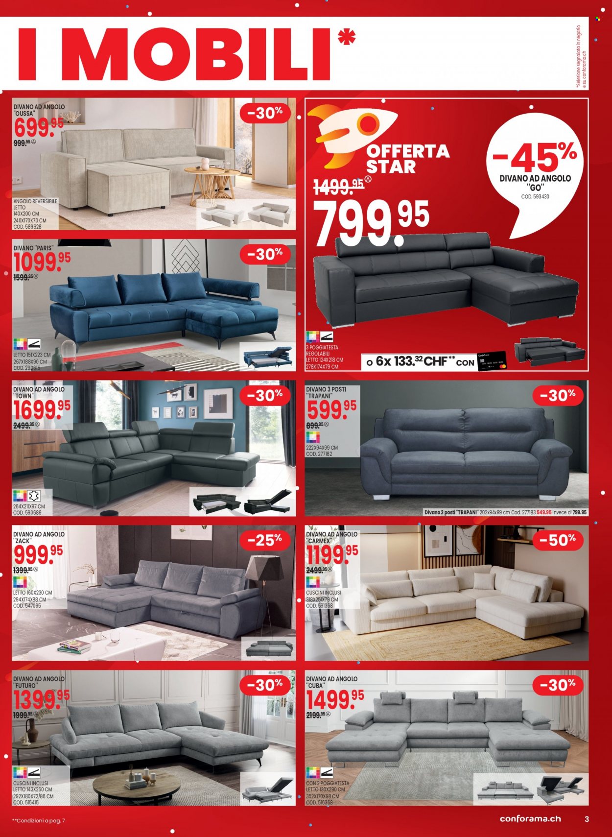 Prospekt Conforama - 22.8.2023 - 4.9.2023. Seite 3