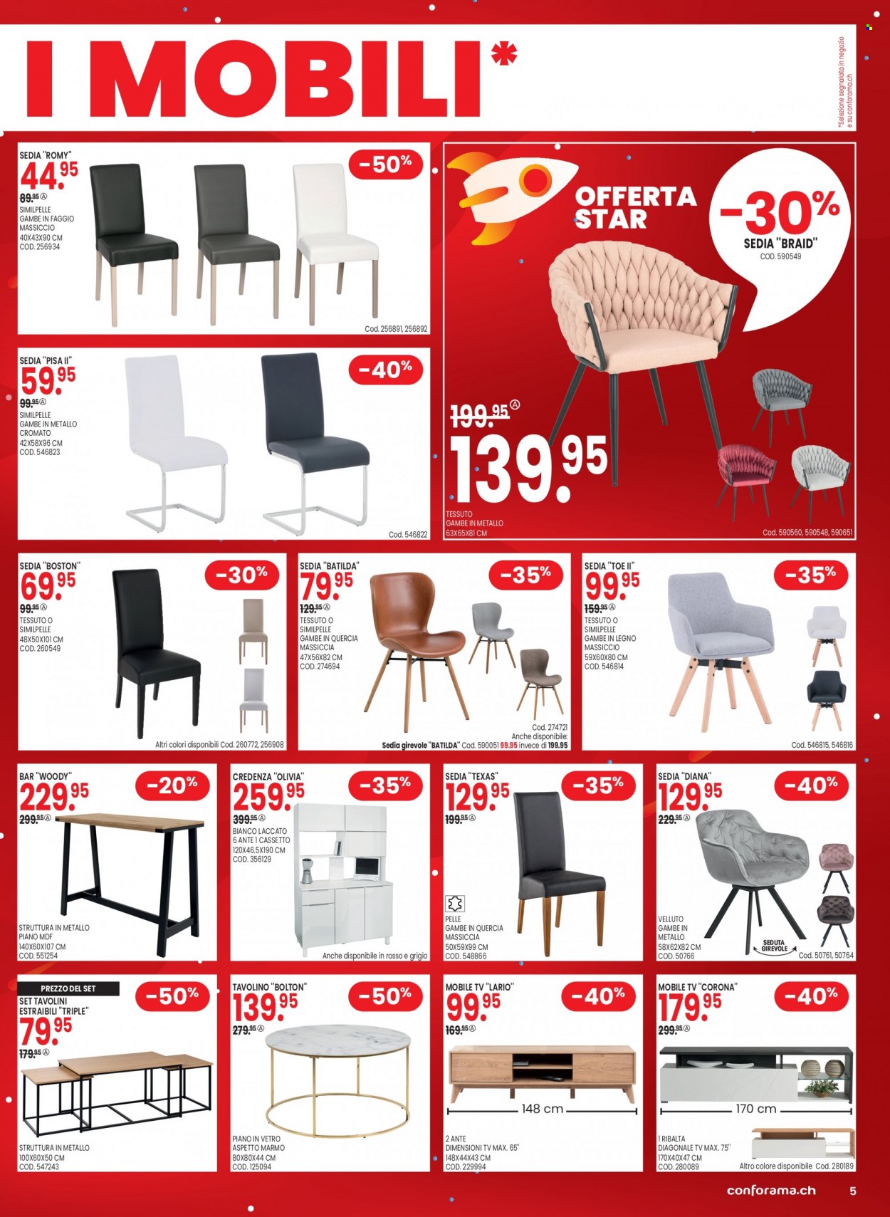 Prospekt Conforama - 22.8.2023 - 4.9.2023. Seite 5