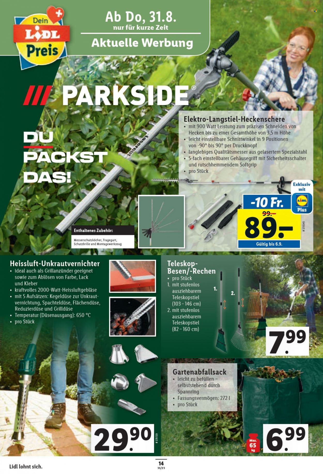Volantino Lidl - 31.8.2023 - 6.9.2023. Pagina 14