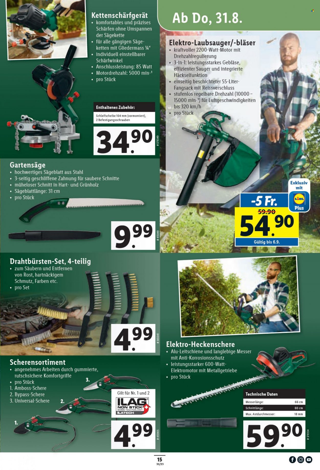 Volantino Lidl - 31.8.2023 - 6.9.2023. Pagina 15