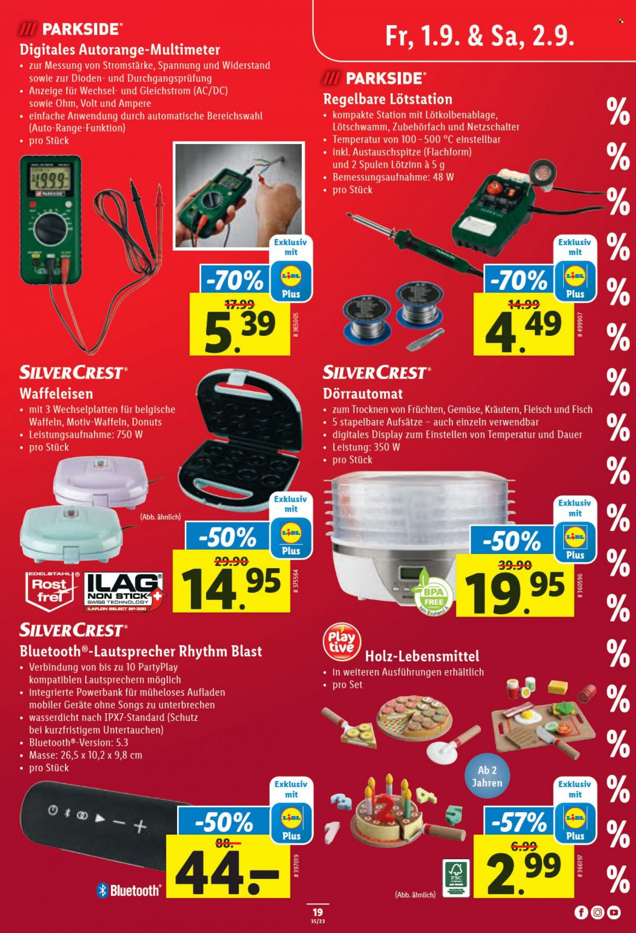 Volantino Lidl - 31.8.2023 - 6.9.2023. Pagina 19