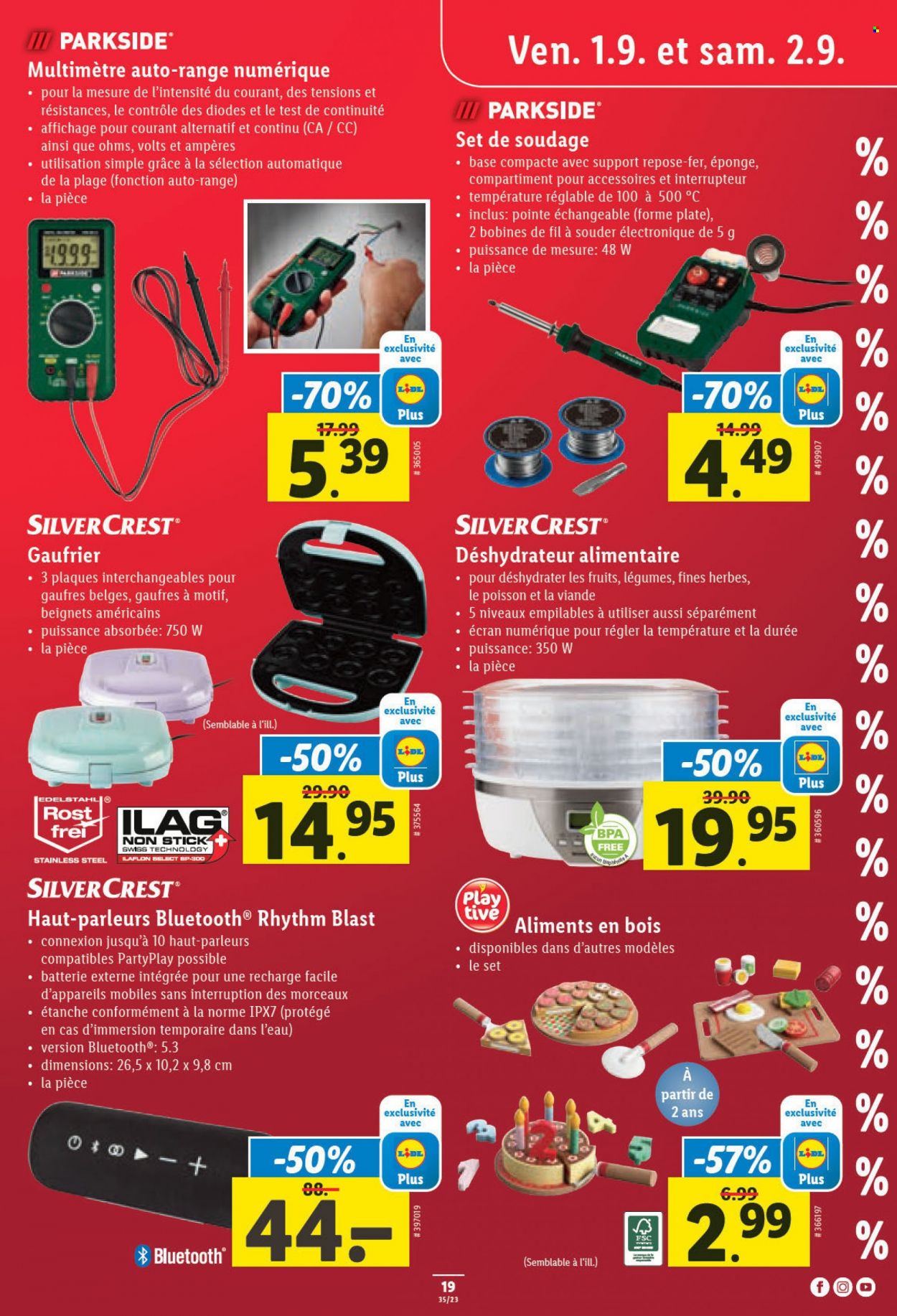 Volantino Lidl - 31.8.2023 - 6.9.2023. Pagina 19