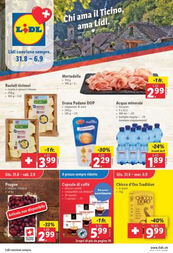 Volantino Lidl - 31.8.2023 - 6.9.2023.