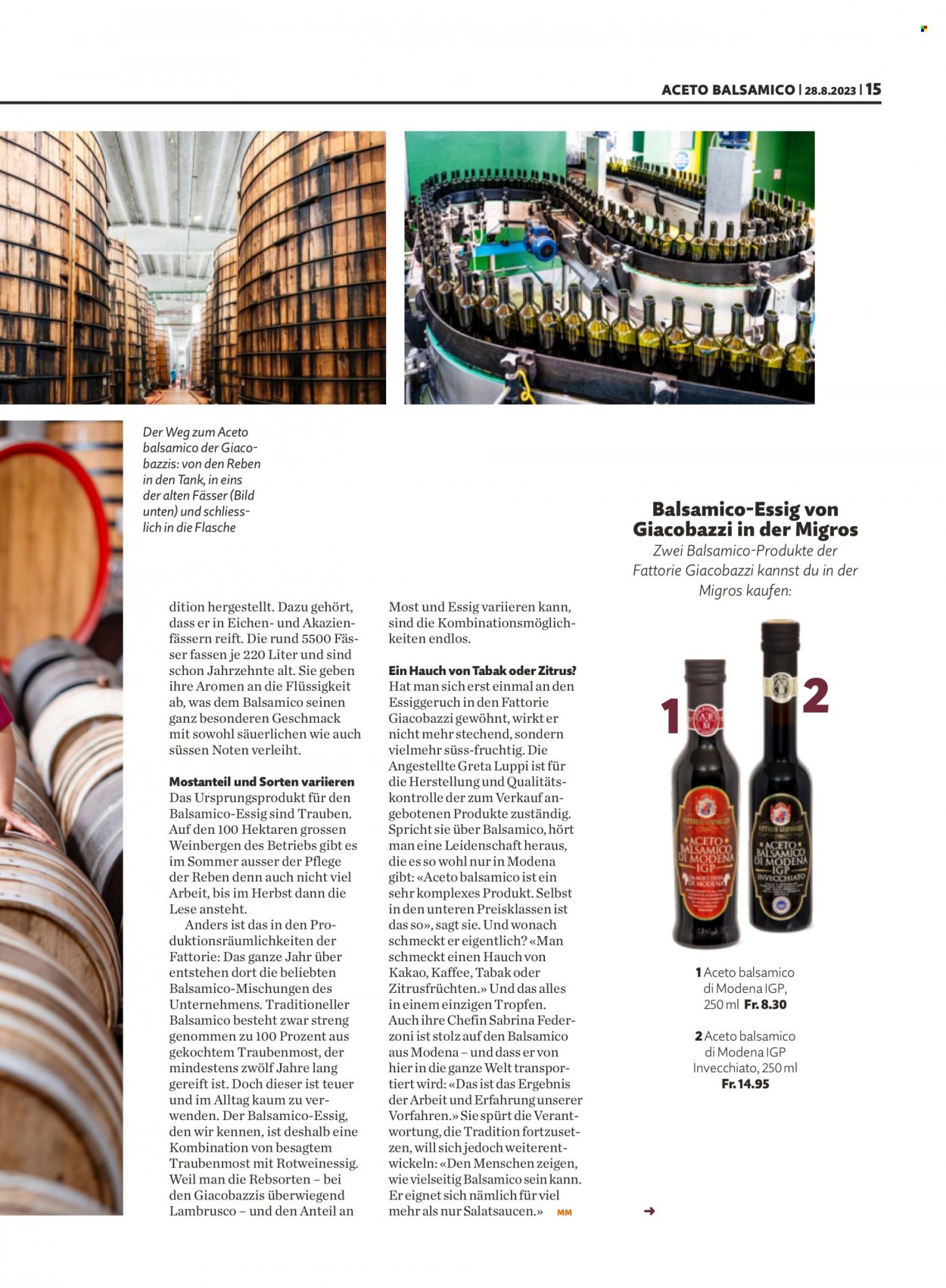 Volantino Migros - 28.8.2023 - 3.9.2023. Pagina 15