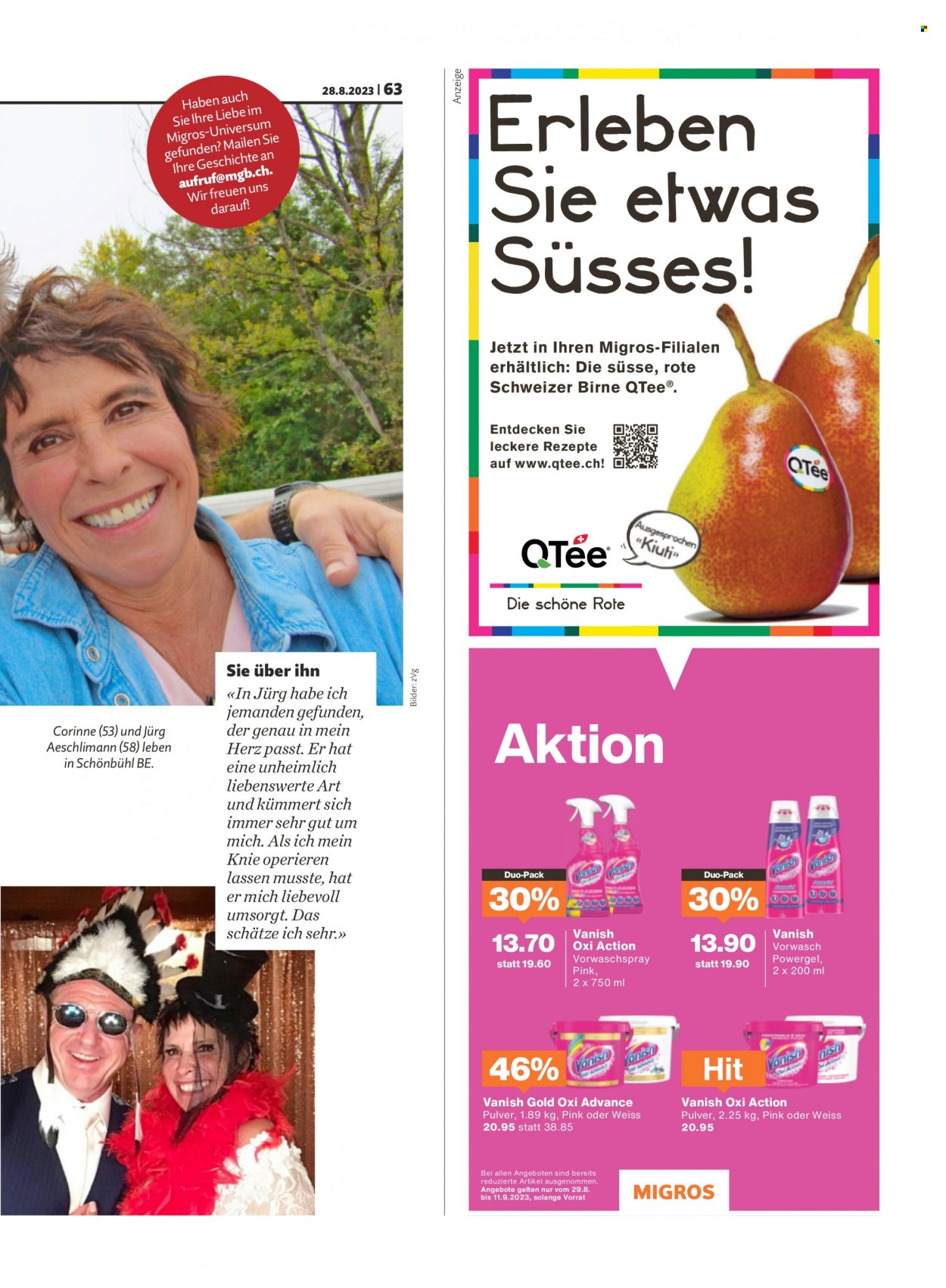 Volantino Migros - 28.8.2023 - 3.9.2023. Pagina 63