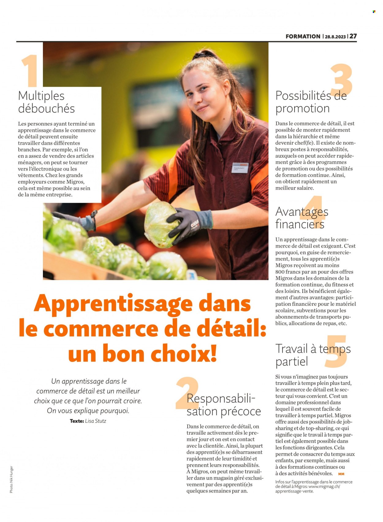 Prospekt Migros - 28.8.2023 - 3.9.2023. Seite 27