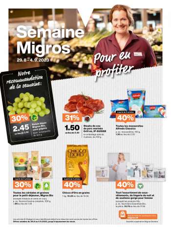 Volantino Migros - 29.8.2023 - 4.9.2023.