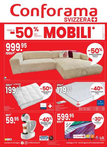Volantino Conforama - 29.8.2023 - 11.9.2023.