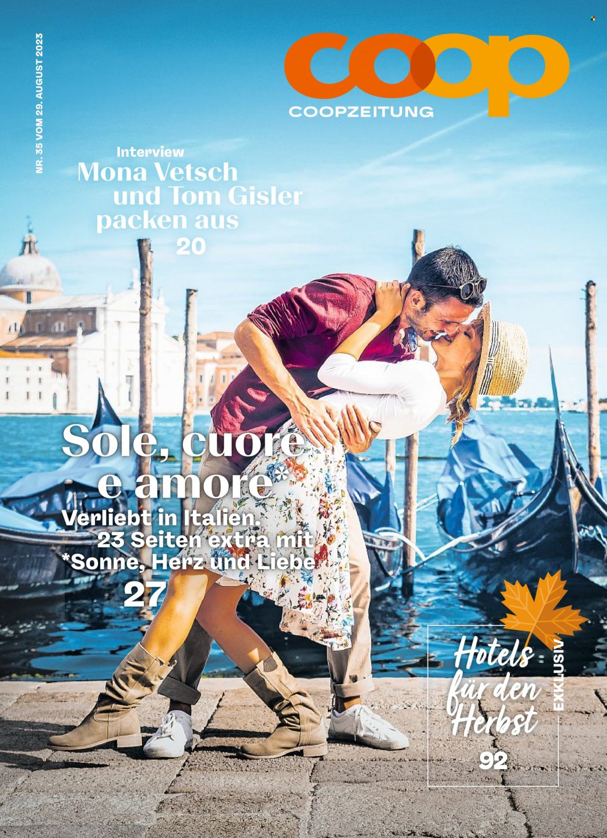 Prospekt Coop - 29.8.2023 - 4.9.2023. Seite 1