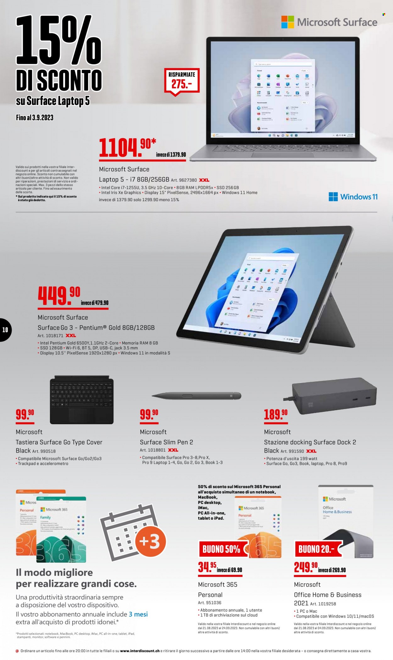 Catalogue Interdiscount - 28.8.2023 - 3.9.2023. Page 10